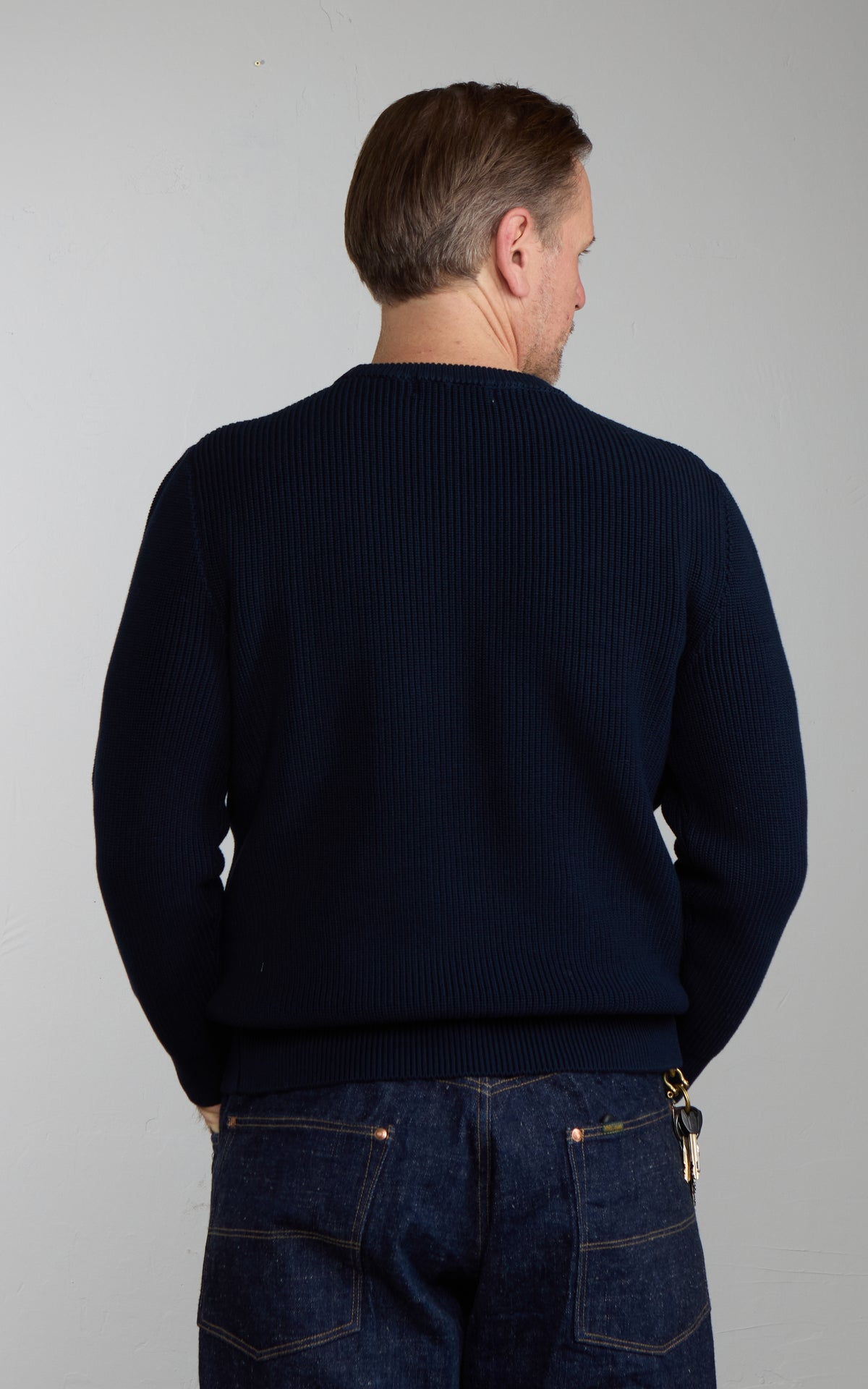 Mooncastle CO1 Cotton Heavyweight Crewneck Navy