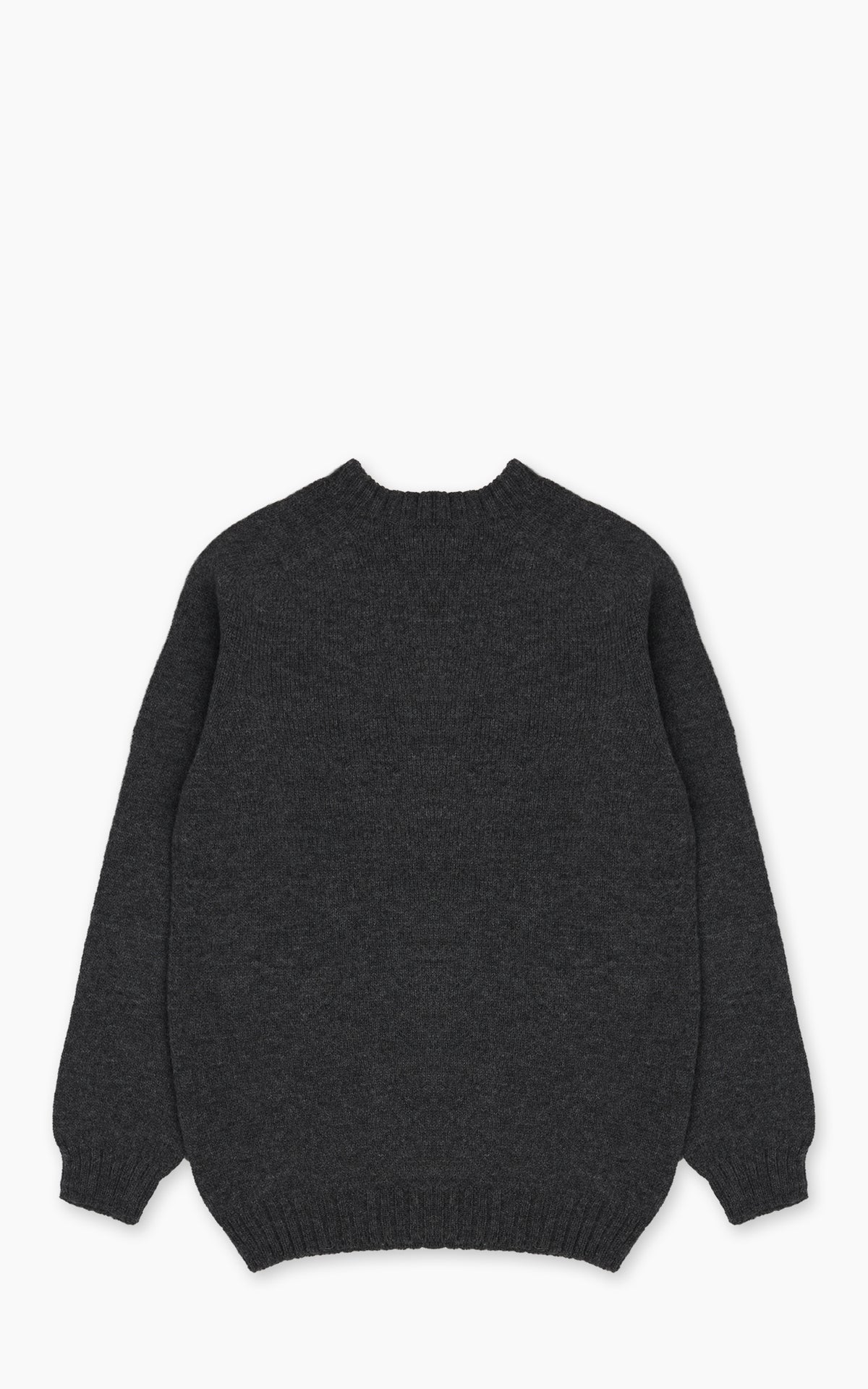 Mooncastle SW1 Shetland Wool Crewneck Sweater Charcoal