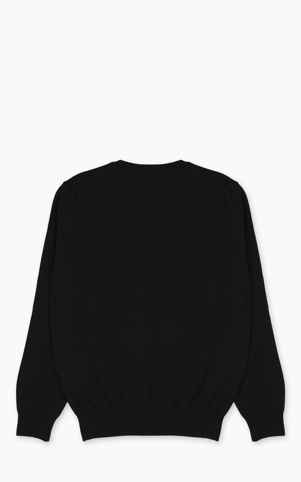 Mooncastle WO2 12G Lightweight Merino Wool Crewneck Black