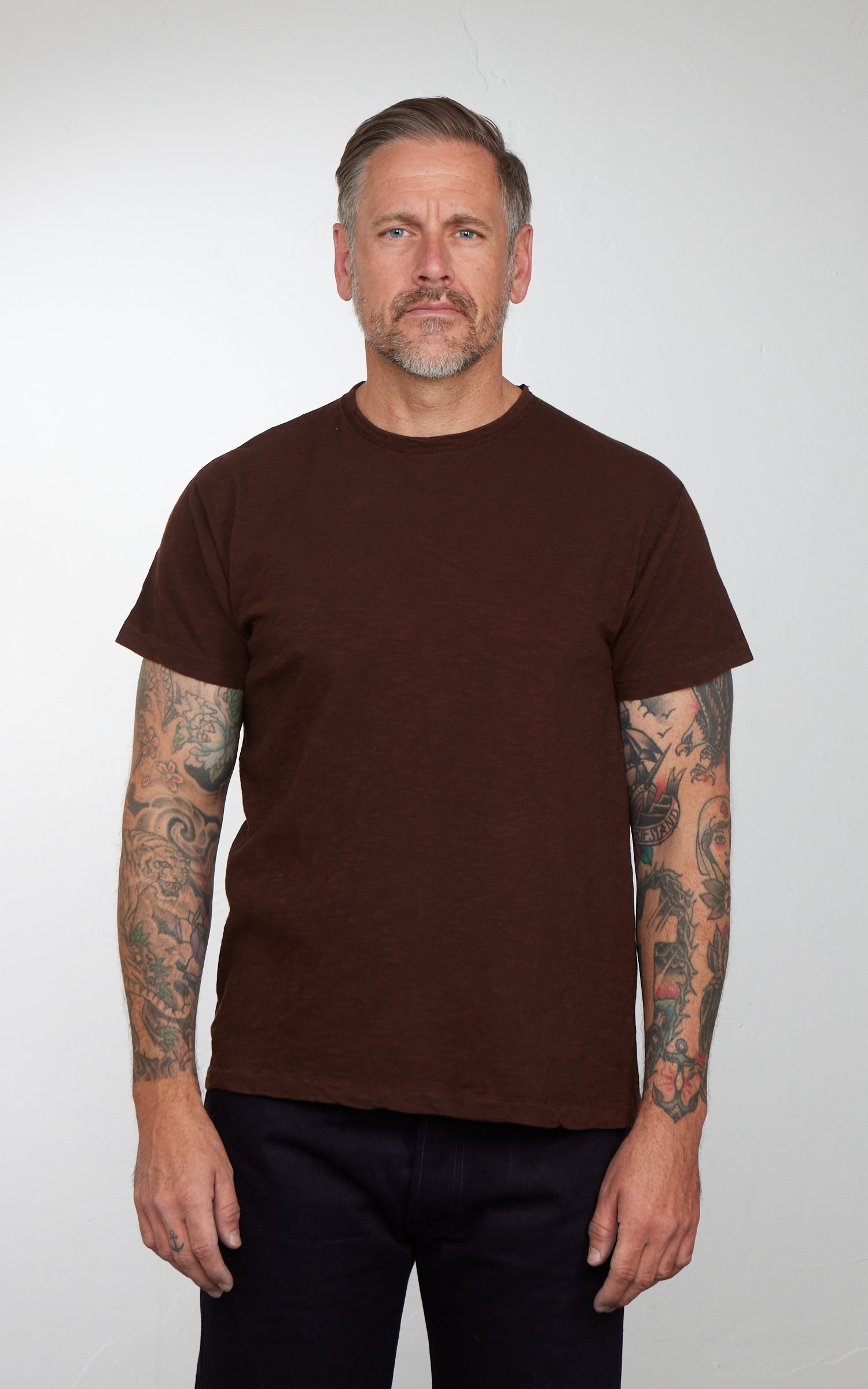 Mister Freedom Stanley T-Shirt Seal Brown