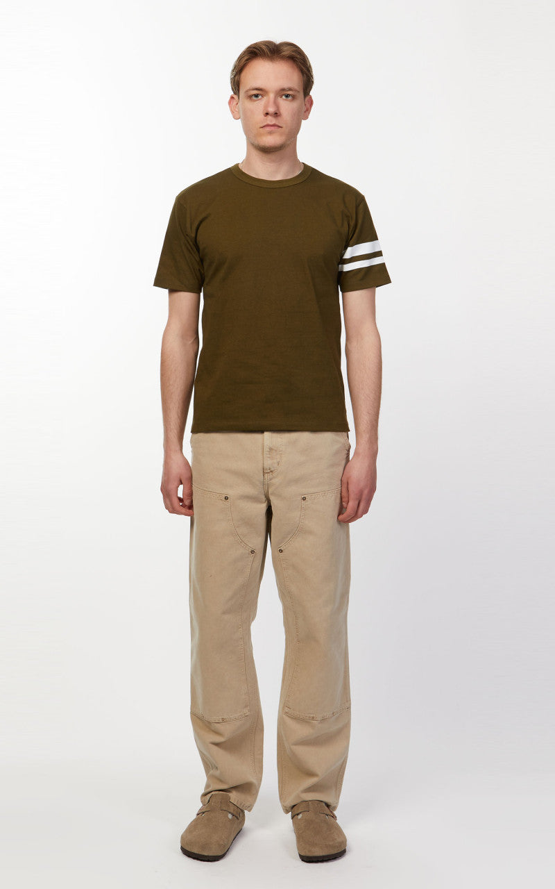 Momotaro Jeans MT002 Zimbabwe Cotton T-Shirt Olive Drab