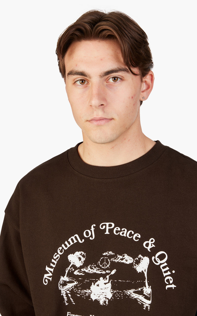 Museum of Peace & Quiet Quiet Place Crewneck Brown