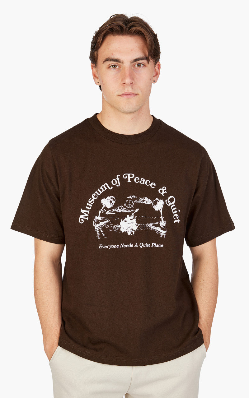Museum of Peace & Quiet Quiet Place T-Shirt Brown