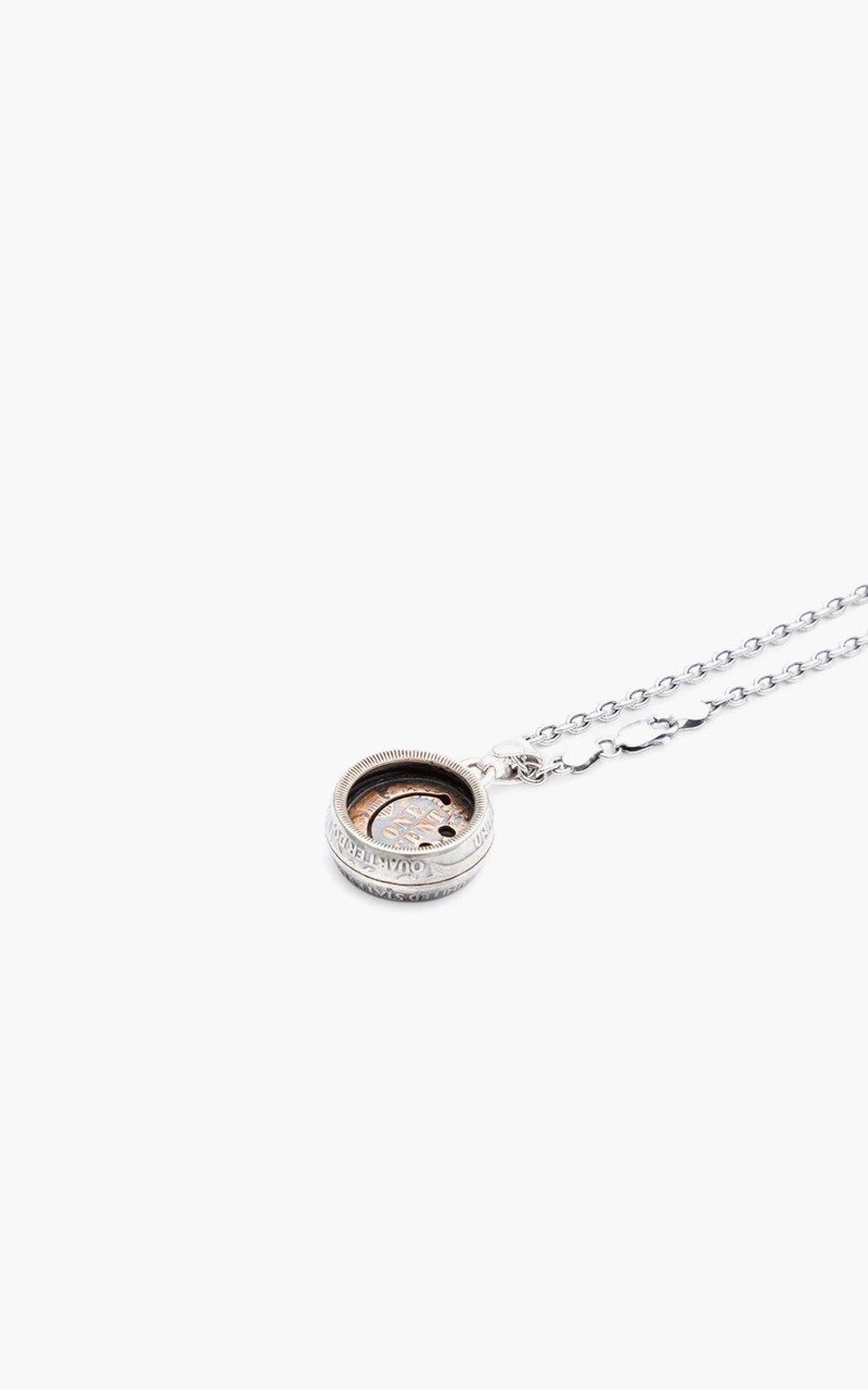 North Works N-249 Penny Smile Quarter Dollar Pendant 925 Silver