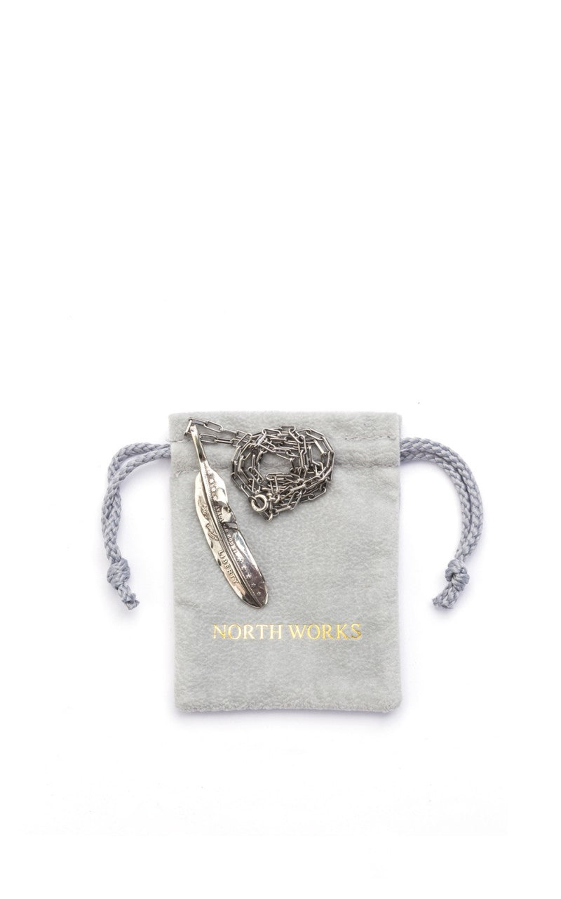 North Works N-530 Necklace 925 Silver Liberty Feather