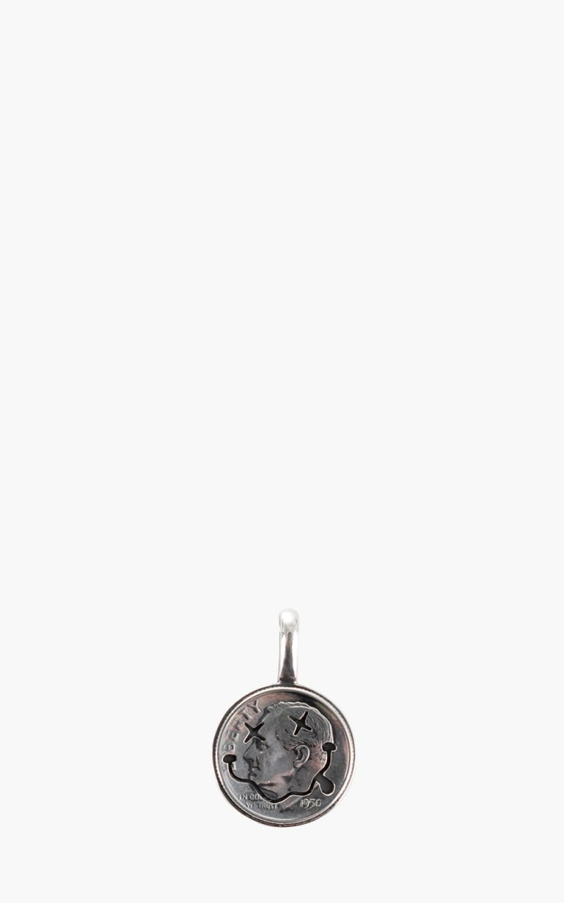 North Works N-603B Smile Coin Pendant 925 Silver
