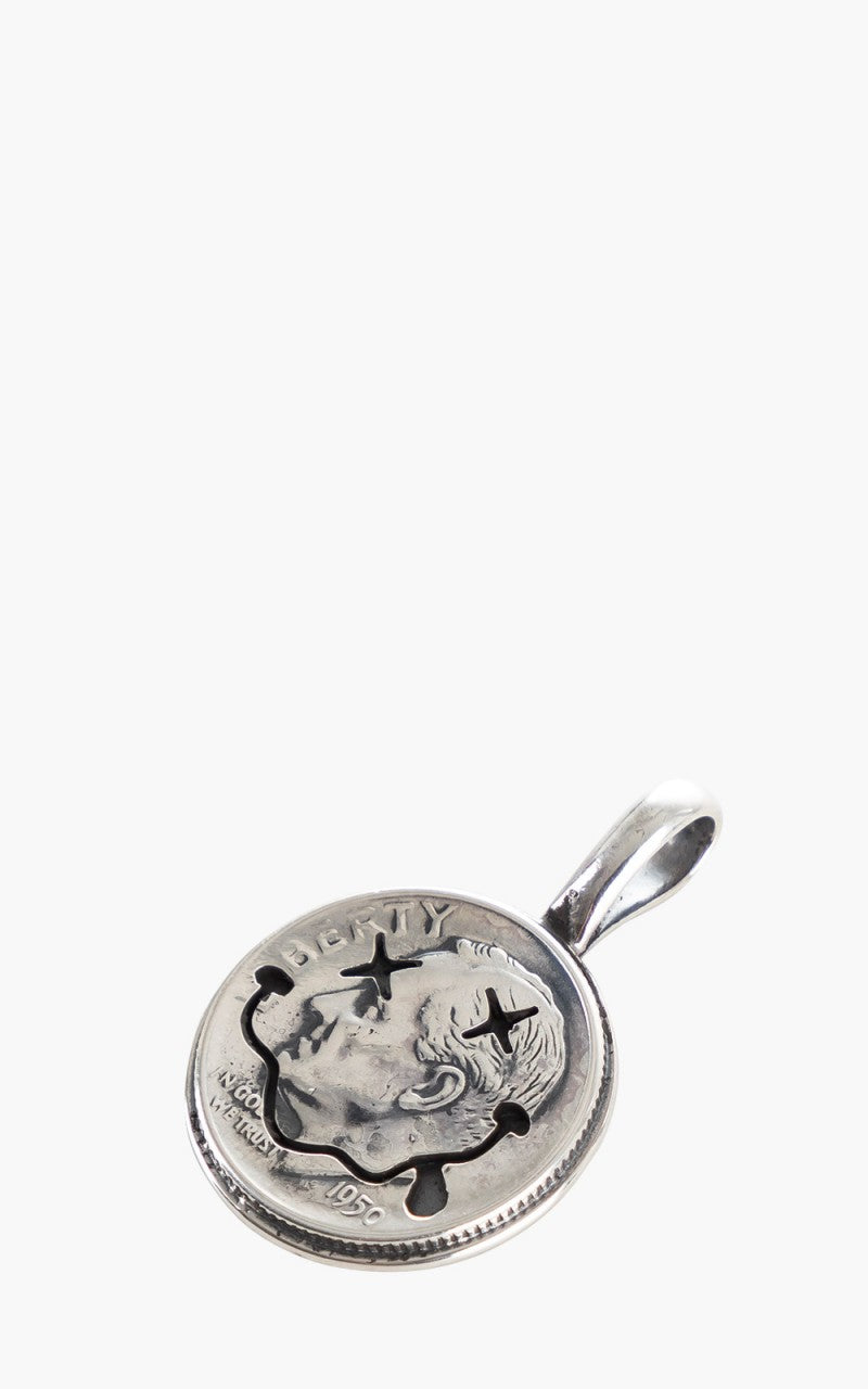 North Works N-603B Smile Coin Pendant 925 Silver