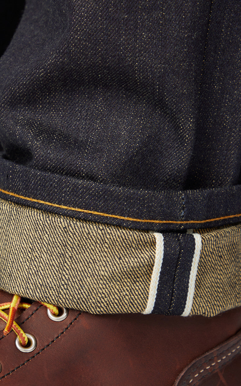 Naked & Famous Denim Weird Guy Pagoda Dyed Selvedge Indigo/Yellow 15oz