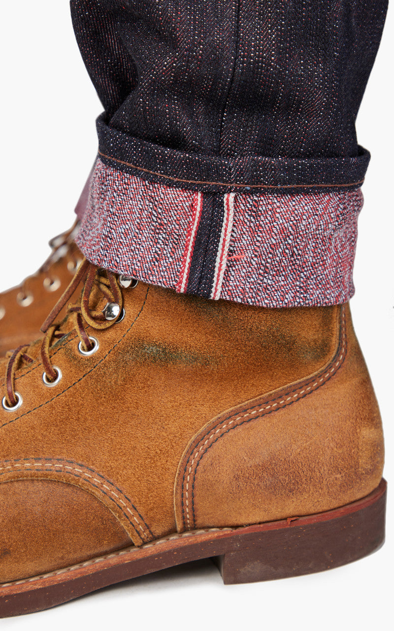 Naked & Famous Denim Easy Guy 15th Anniversary Denim Indigo x Red/White