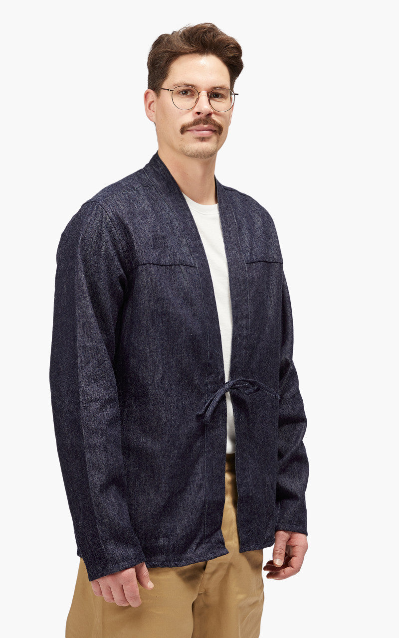 Naked & Famous Denim Kimono Shirt Kimono Arrows Indigo