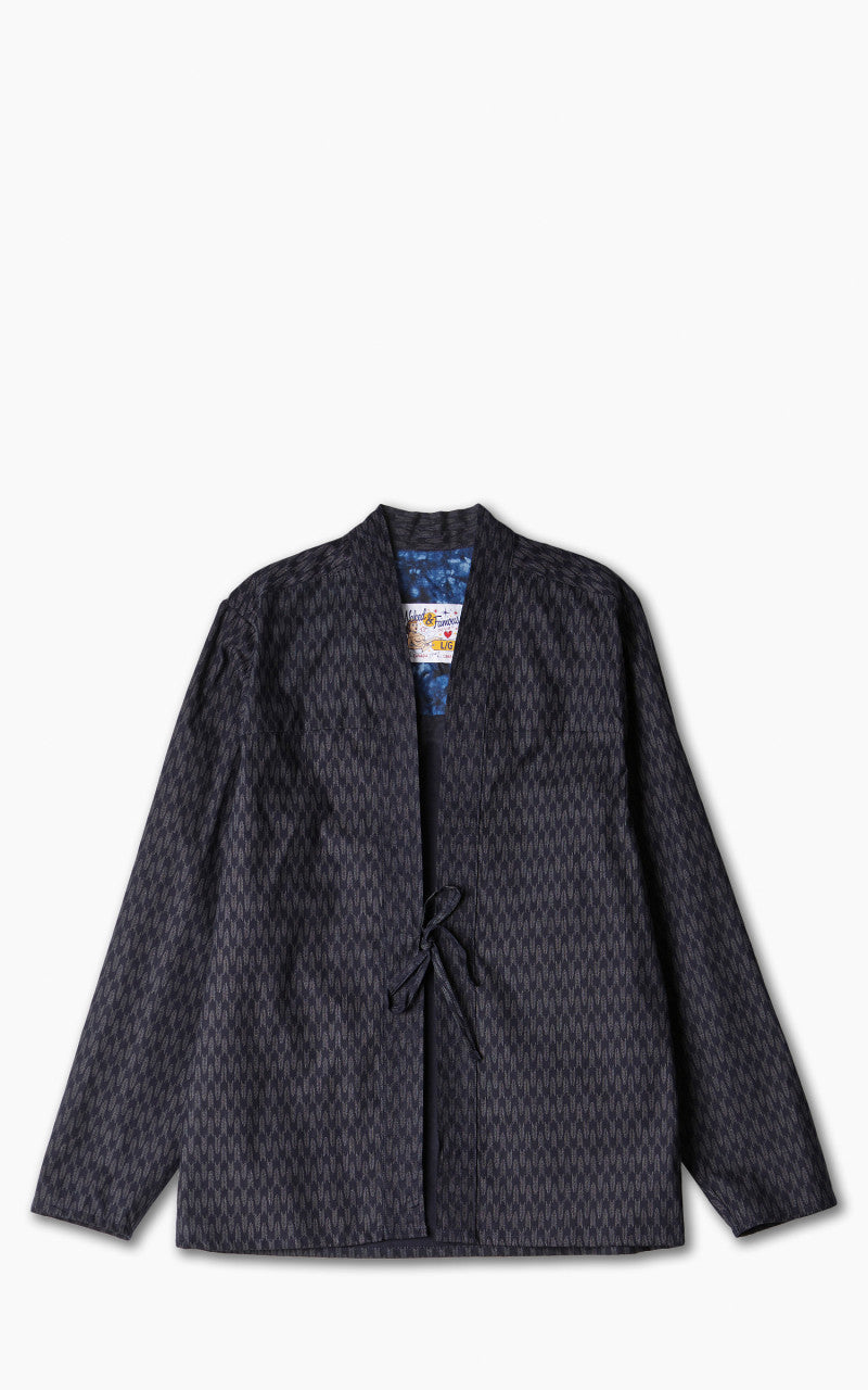 Naked & Famous Denim Kimono Shirt Kimono Arrows Indigo