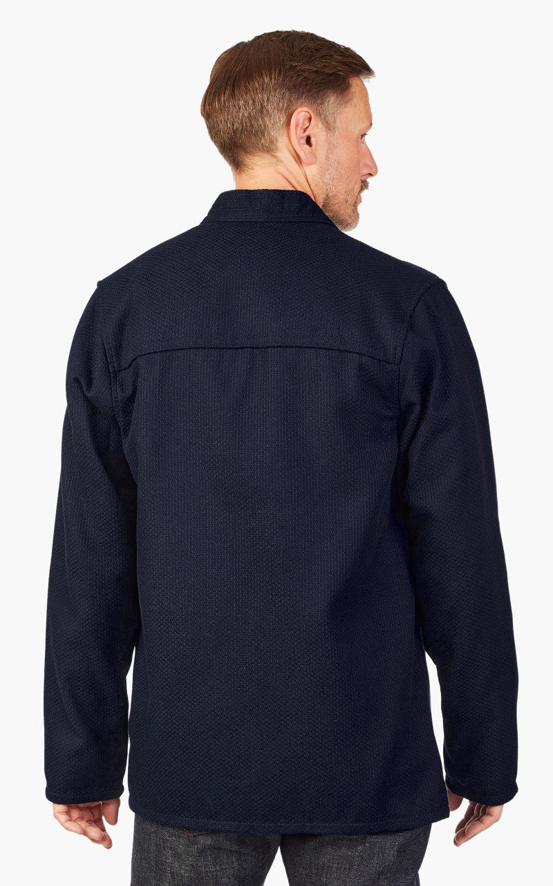 Naked & Famous Denim Kimono Shirt Sashiko Double Gauze Indigo