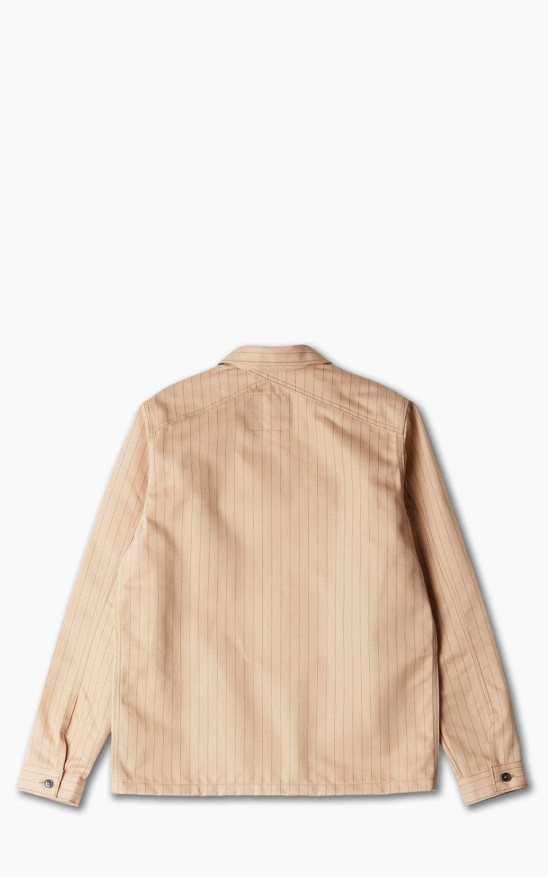 Naked & Famous Denim Work Shirt Repro Workwear Twill Peach