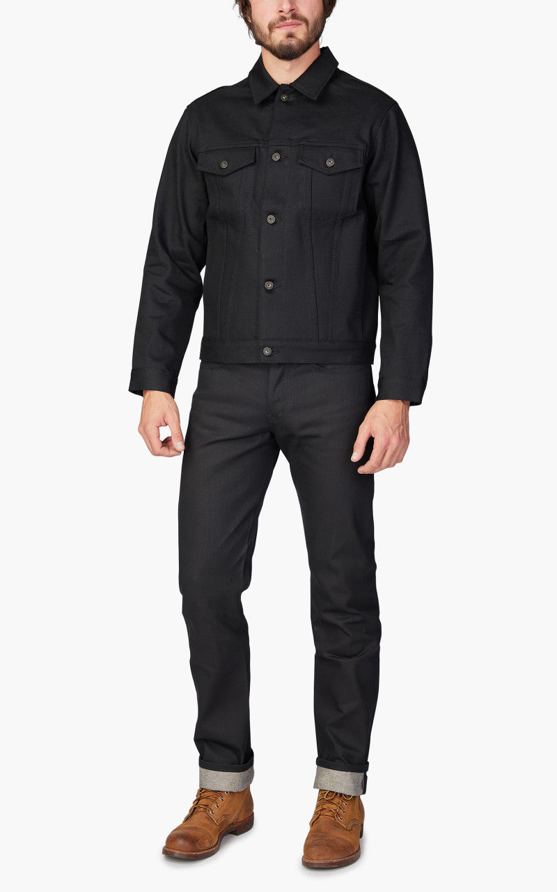 Naked & Famous Denim Denim Jacket Sumi Ink Coated Selvedge 13oz