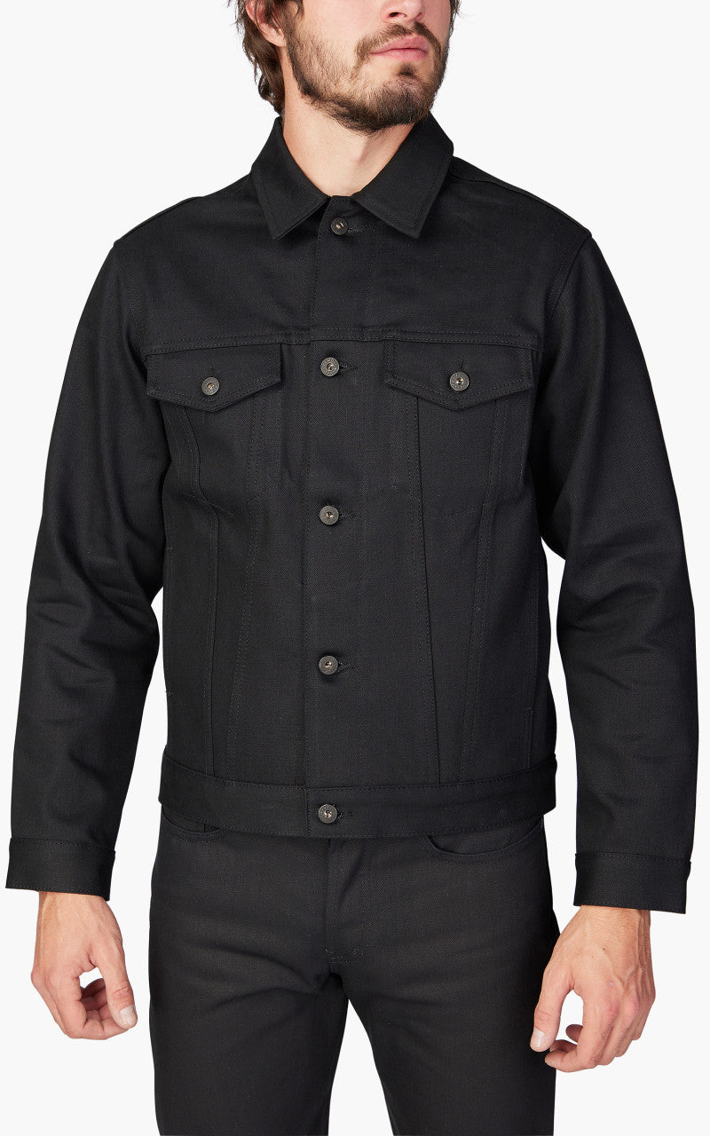 Naked & Famous Denim Denim Jacket Sumi Ink Coated Selvedge 13oz