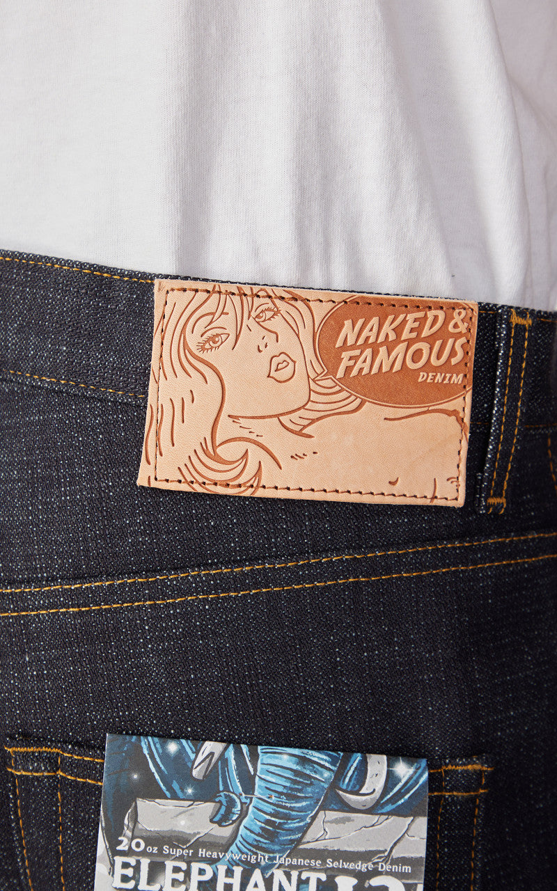Naked & Famous Denim Easy Guy Elephant 12 Indigo 20oz