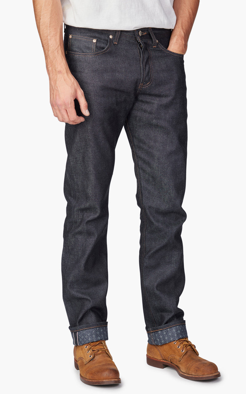 Naked & Famous Denim Weird Guy Kimono Print Selvedge