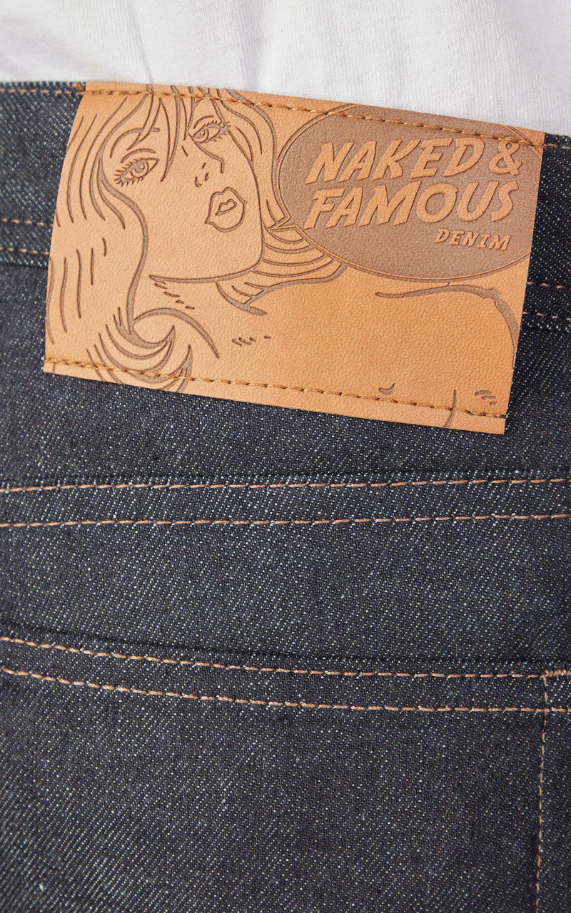 Naked & Famous Denim Weird Guy Kimono Print Selvedge