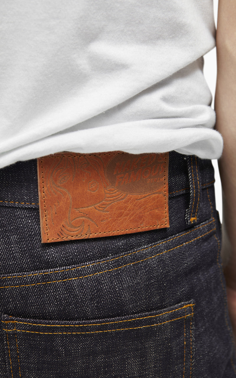 Naked & Famous Denim Super Guy Fire Bird Selvedge