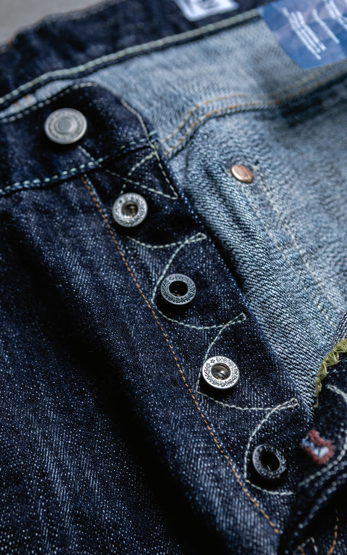 NBDN x CULTIZM "LOKI Selvedge" Wide Straight Jeans Indigo 19oz