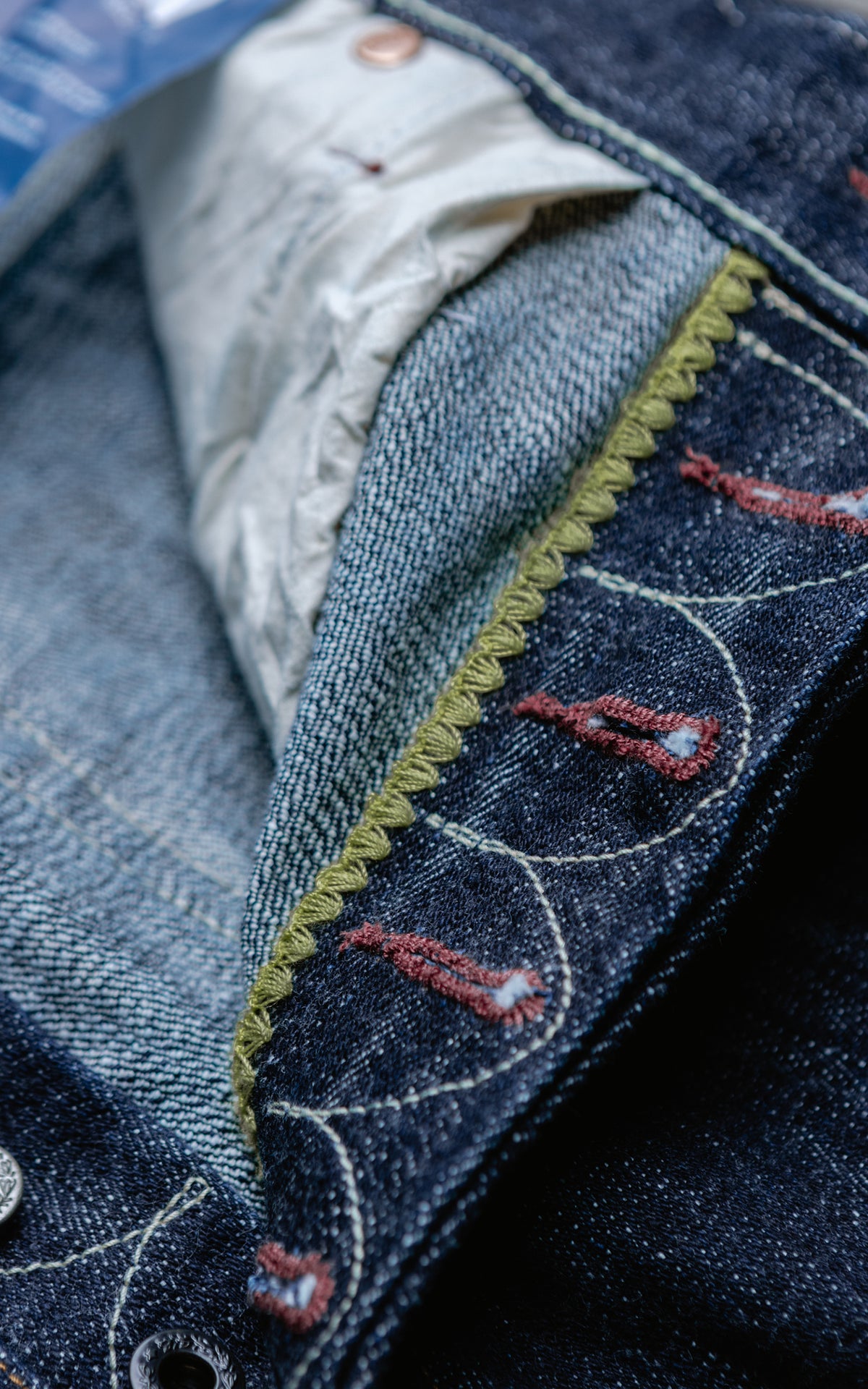 NBDN x CULTIZM "LOKI Selvedge" Wide Straight Jeans Indigo 19oz
