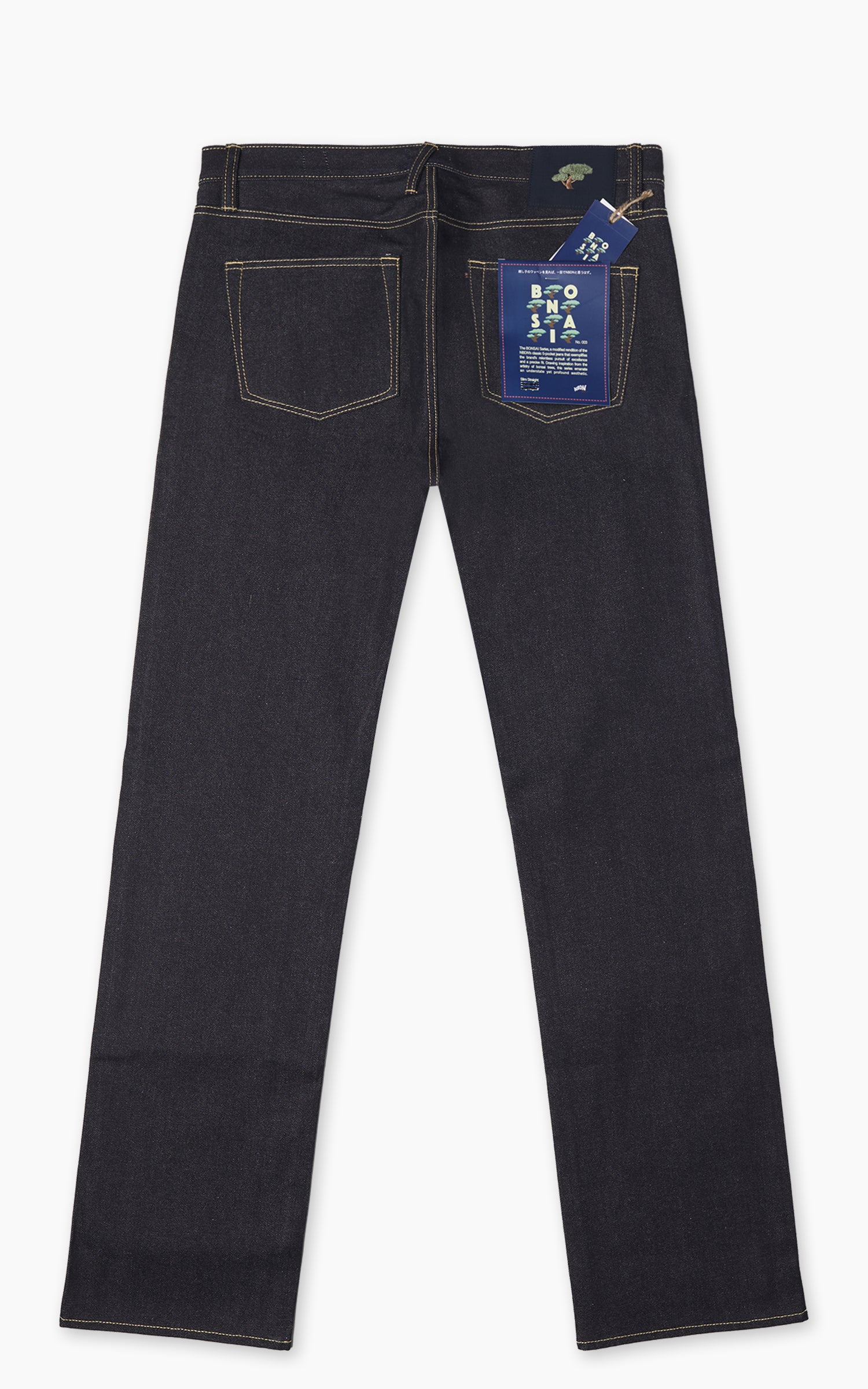 NBDN Bonsai 003 Slim Straight Selvedge Jeans Indigo 15oz