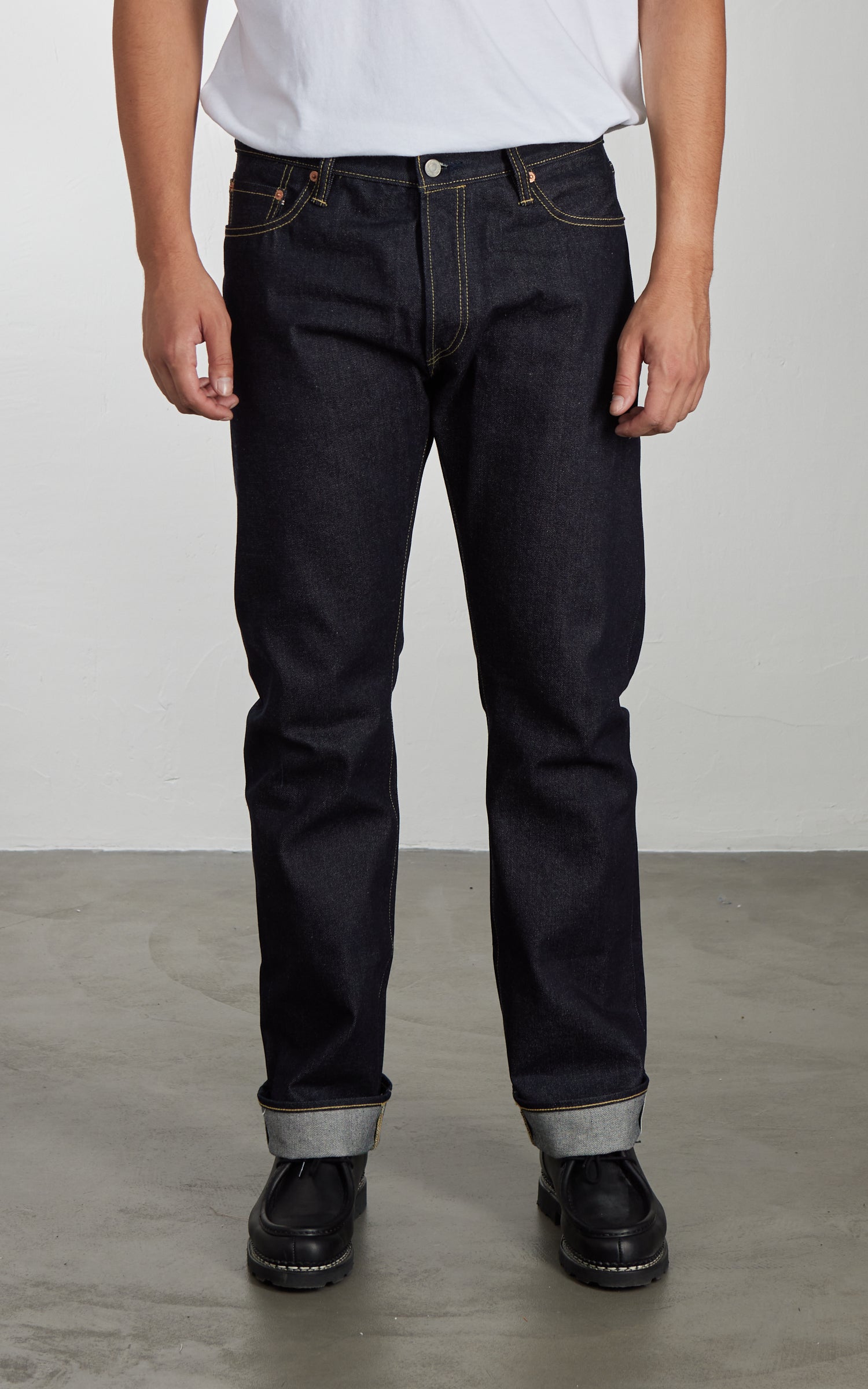 NBDN Bonsai 003 Slim Straight Selvedge Jeans Indigo 15oz