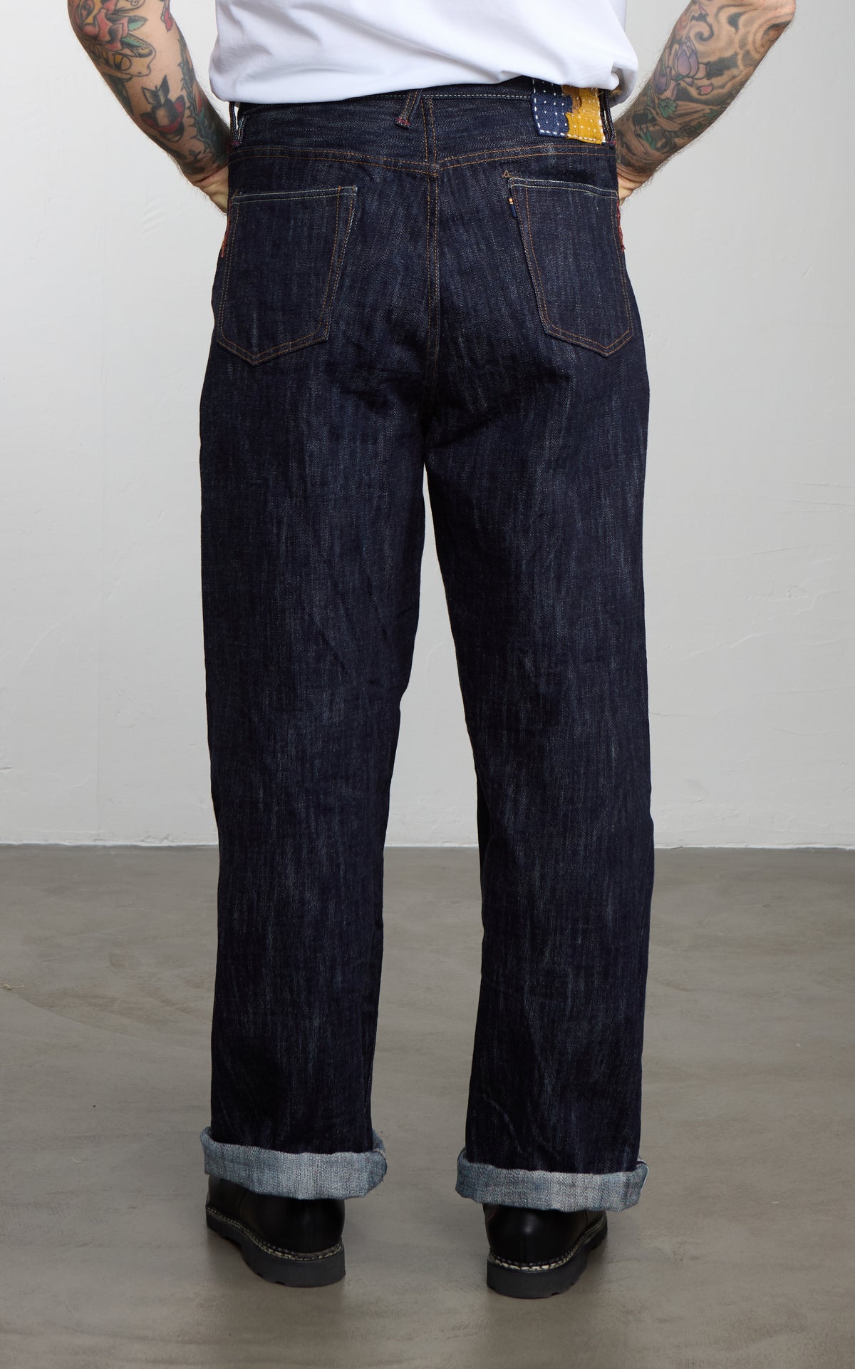 NBDN x CULTIZM "LOKI Selvedge" Wide Straight Jeans Indigo 19oz