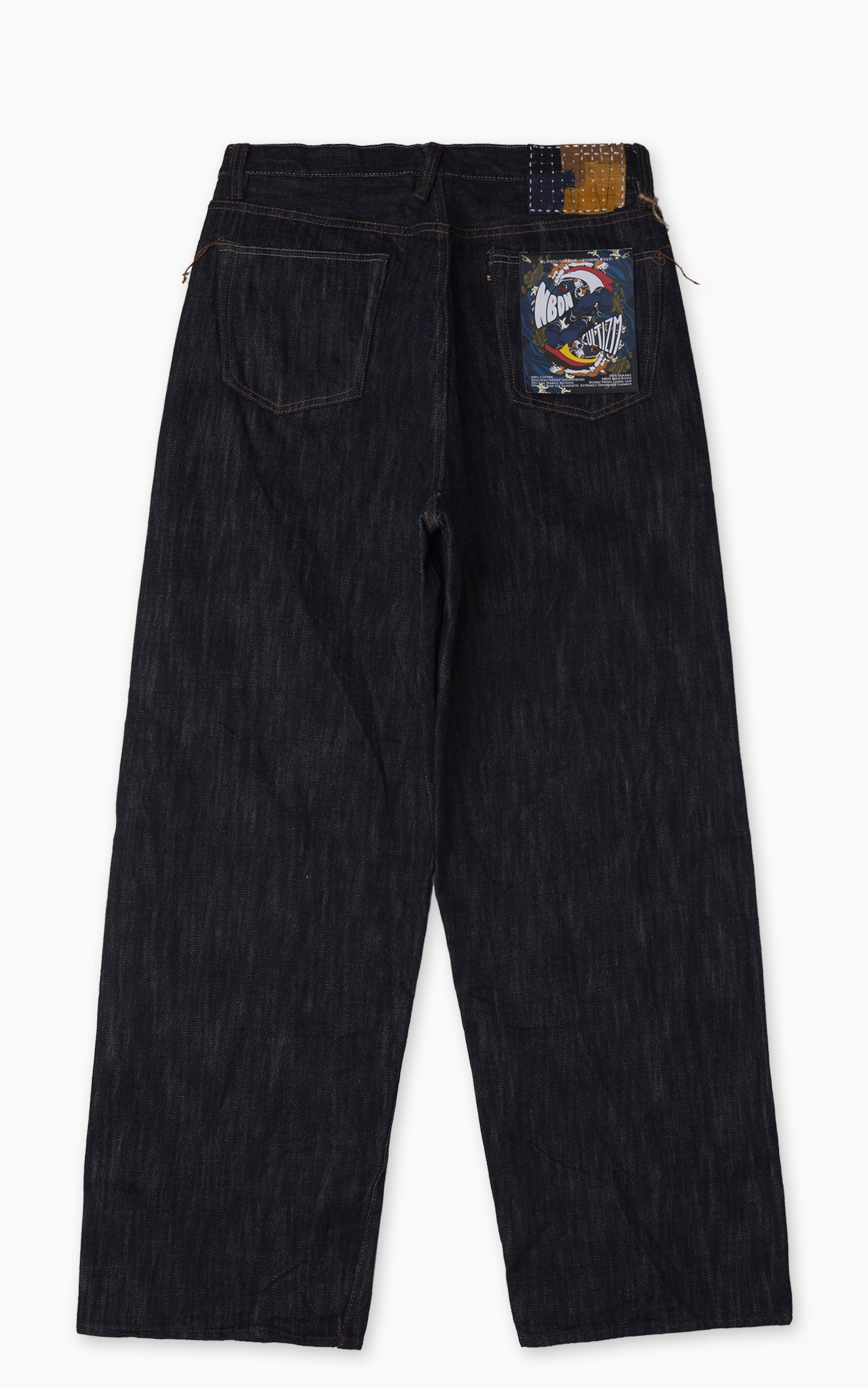Omoto Denim 0815 Loose Fit Jeans Selvedge Charcoal Dyed