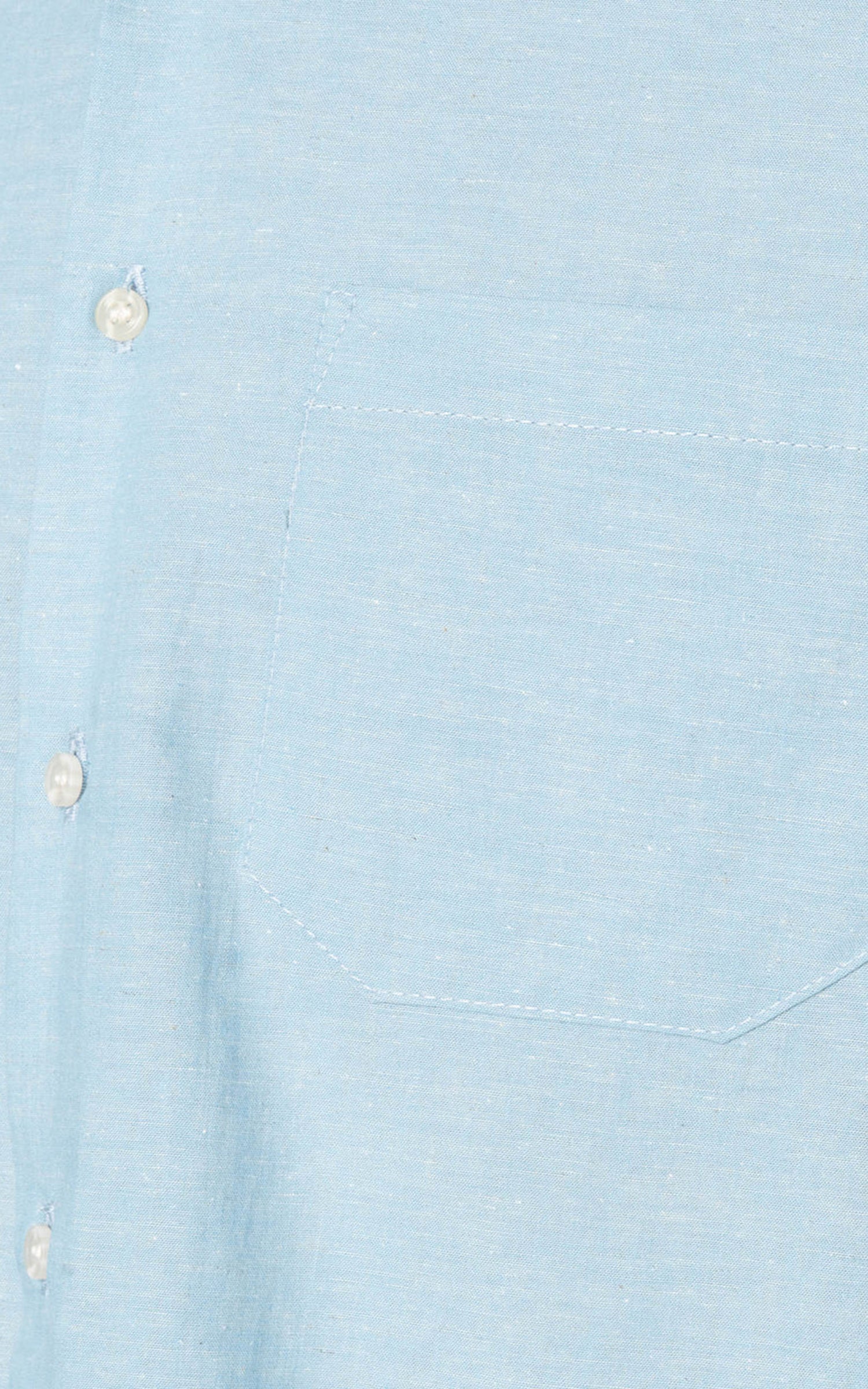 Naked & Famous Denim True Shirt Selvedge Chambray Pale Blue