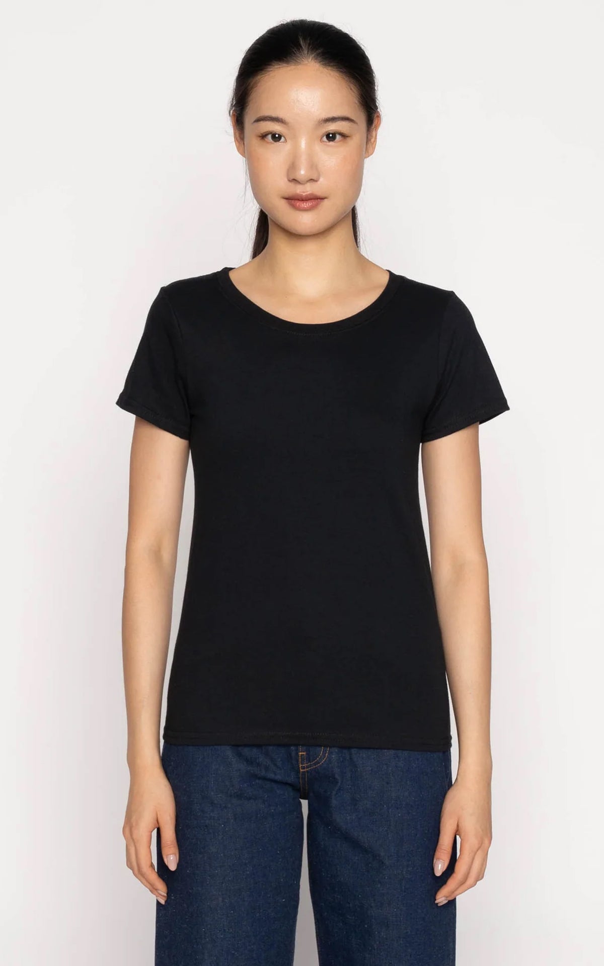 Naked & Famous Denim T-Shirt Ringspun Black