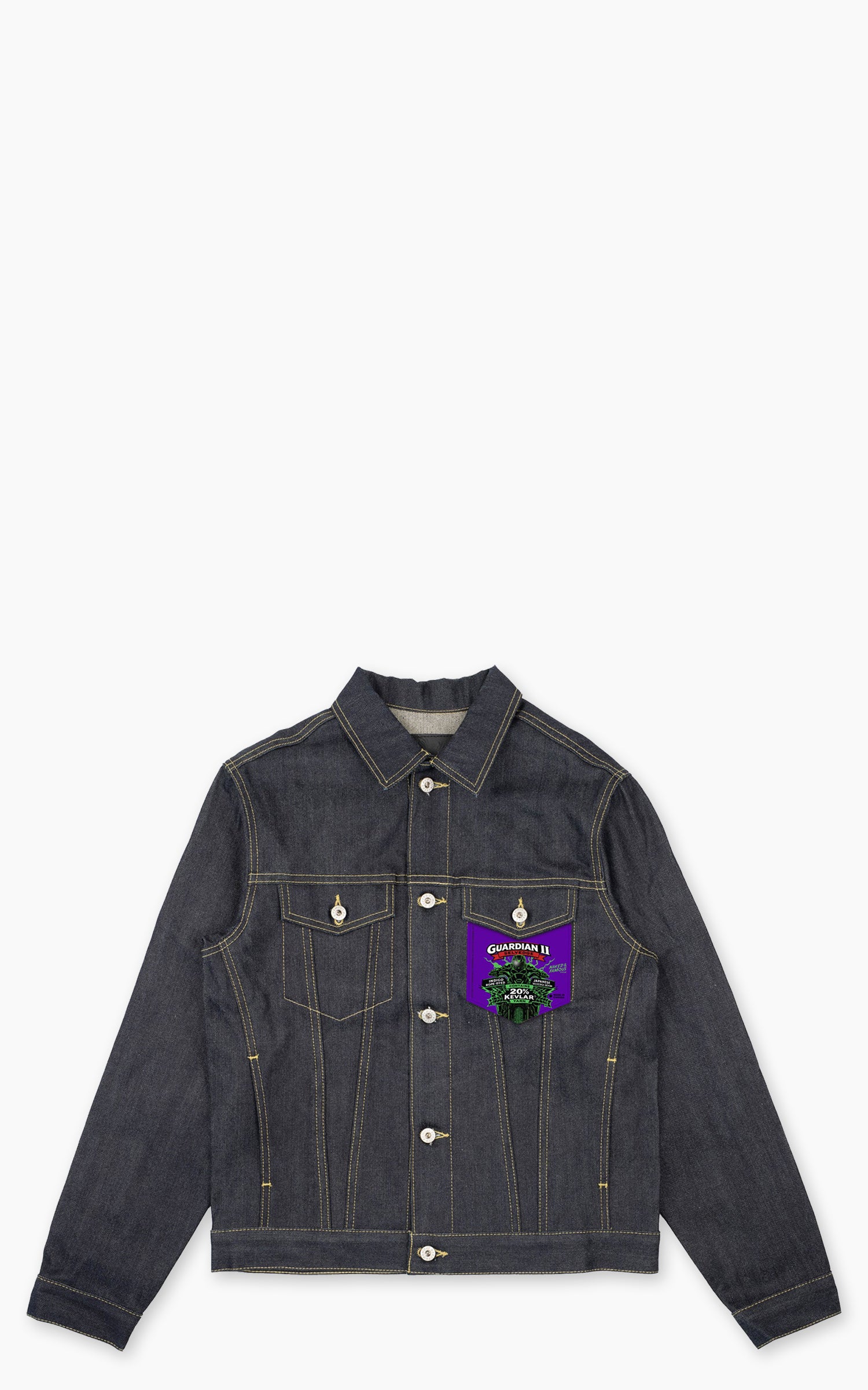 Naked & Famous Denim Denim Jacket Guardian 2 Selvedge Indigo