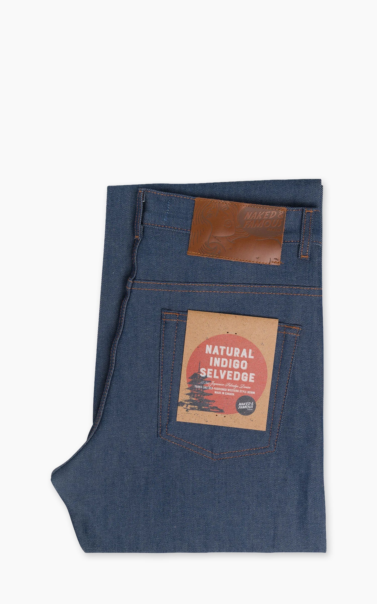 Naked & Famous Denim Groovy Guy Natural Indigo Selvedge 12.5oz