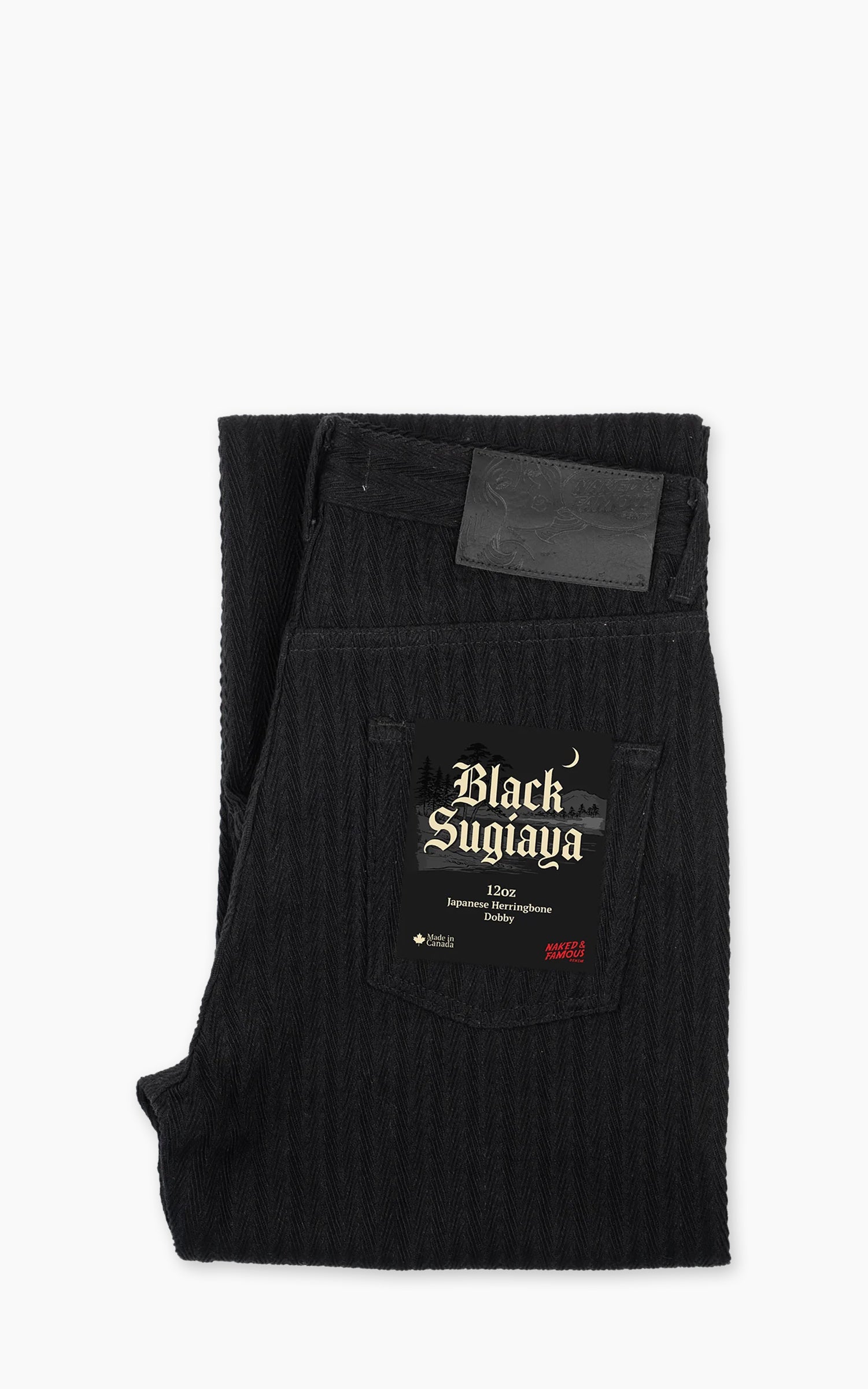 Naked & Famous Denim True Guy Black Sugiaya