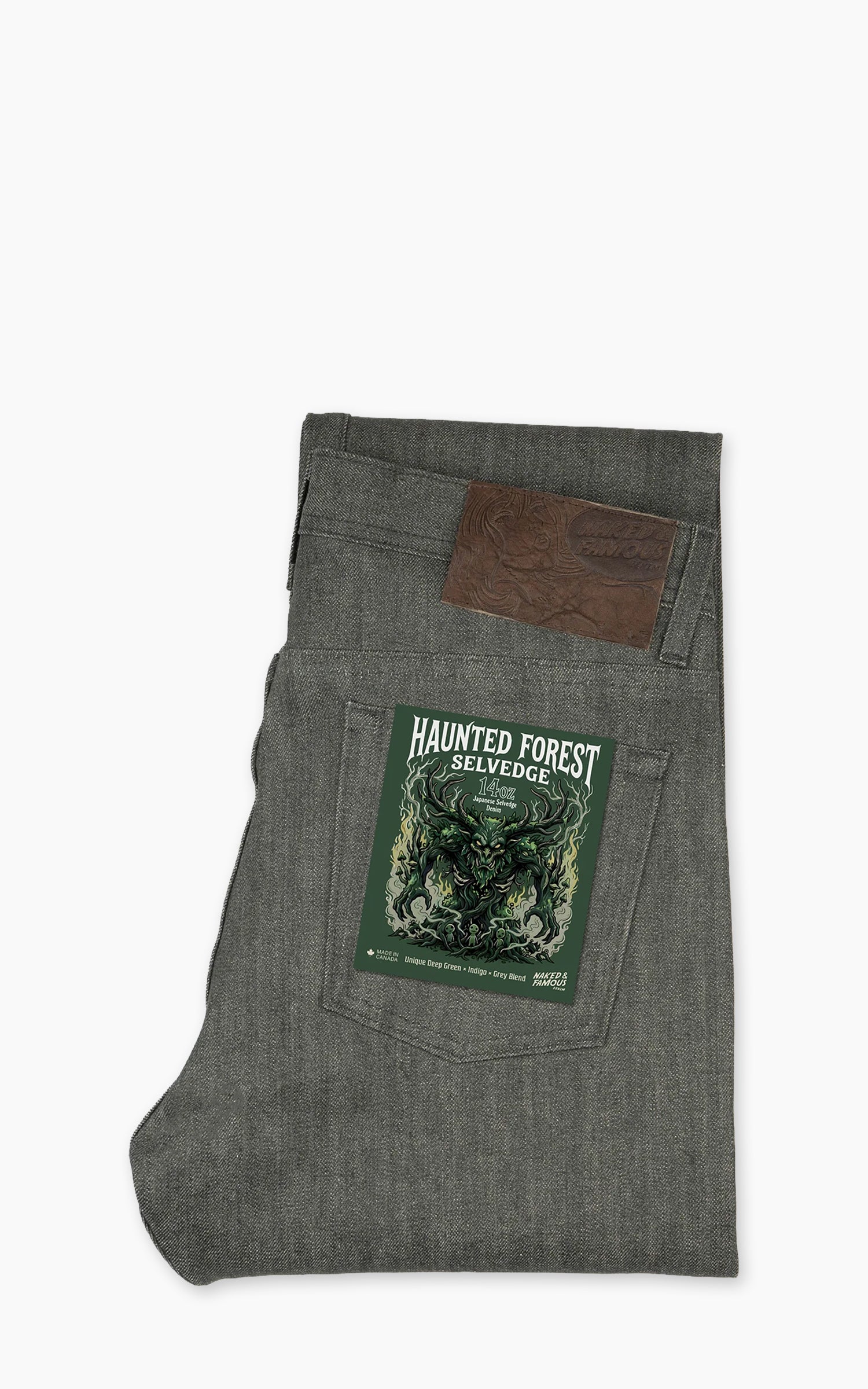 Naked & Famous Denim Weird Guy Haunted Forest Selvedge 14oz
