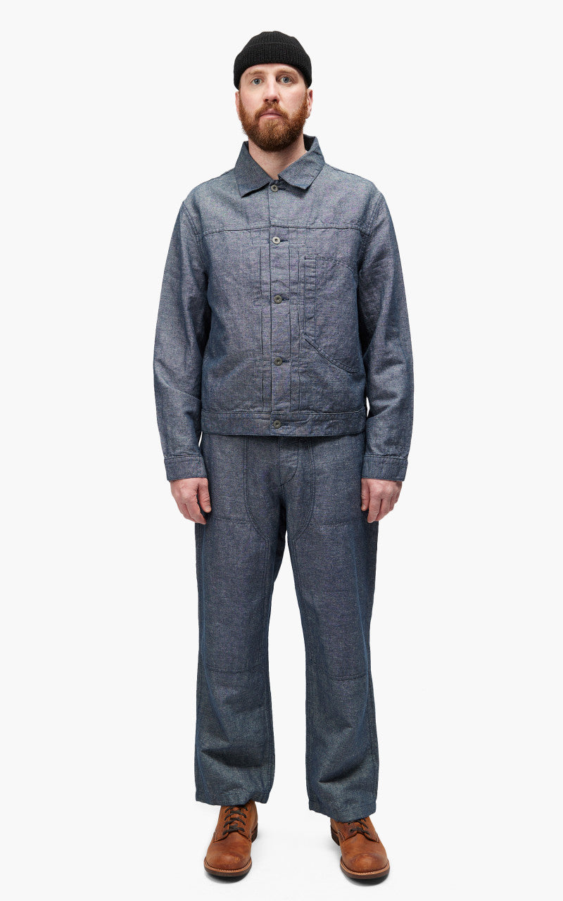 Nigel Cabourn Carpenter Pant Cotton/Linen Navy