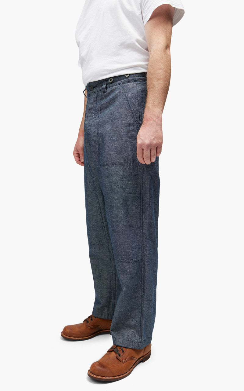 Nigel Cabourn Carpenter Pant Cotton/Linen Navy
