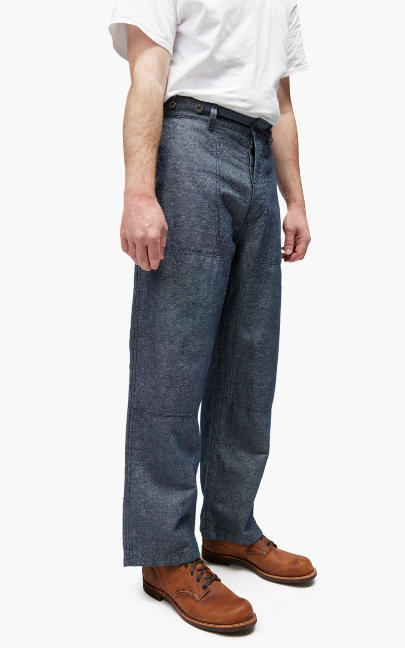 Nigel Cabourn Carpenter Pant Cotton/Linen Navy