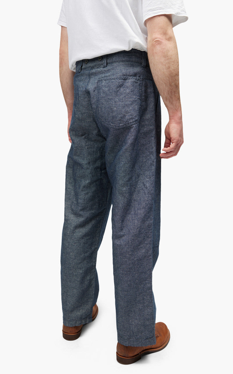 Nigel Cabourn Carpenter Pant Cotton/Linen Navy