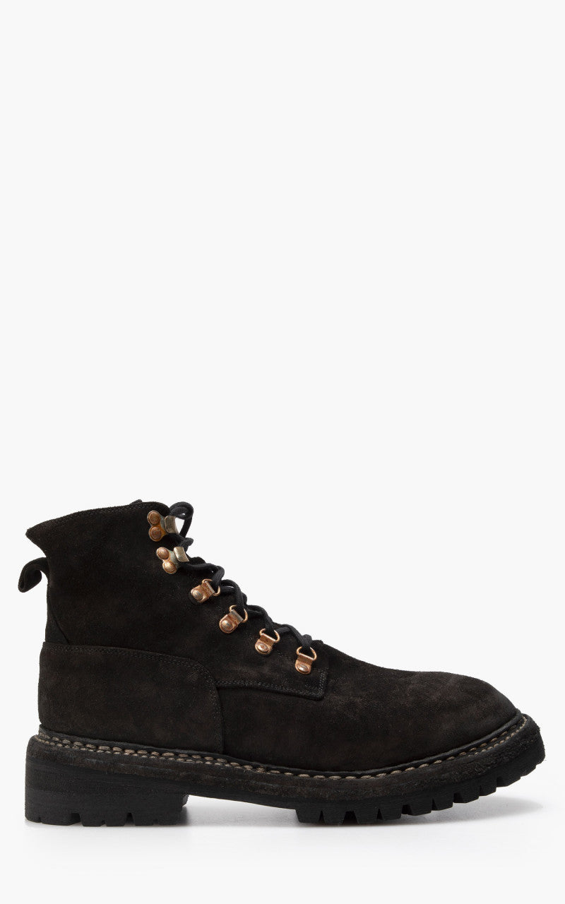Guidi NT19V Wedged Boots Calf Reverse Black