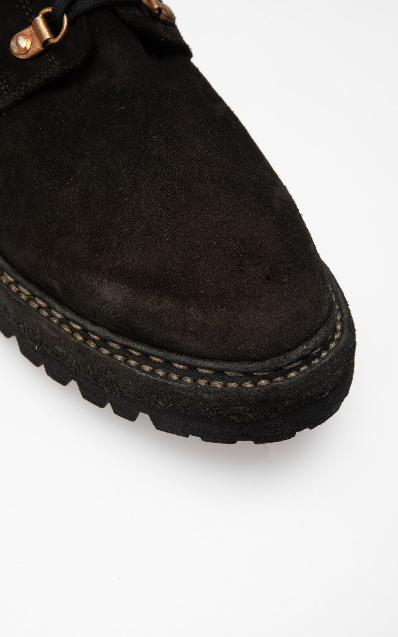 Guidi NT19V Wedged Boots Calf Reverse Black