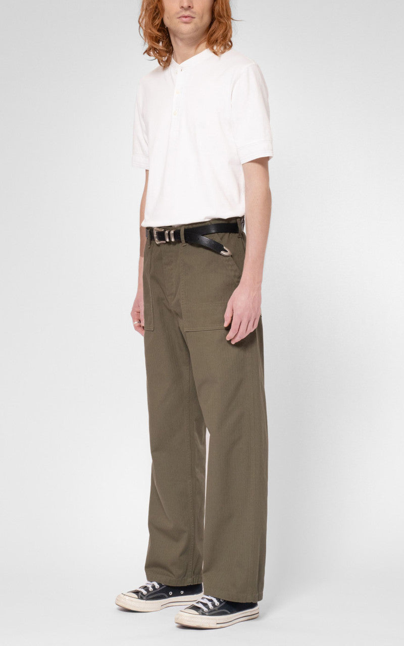 Nudie Jeans Tuff Tony Fatigue Pants Olive