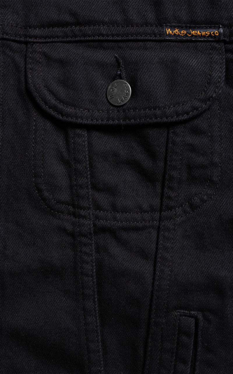 Nudie Jeans Danny Smooth Rinse Denim Jacket Black