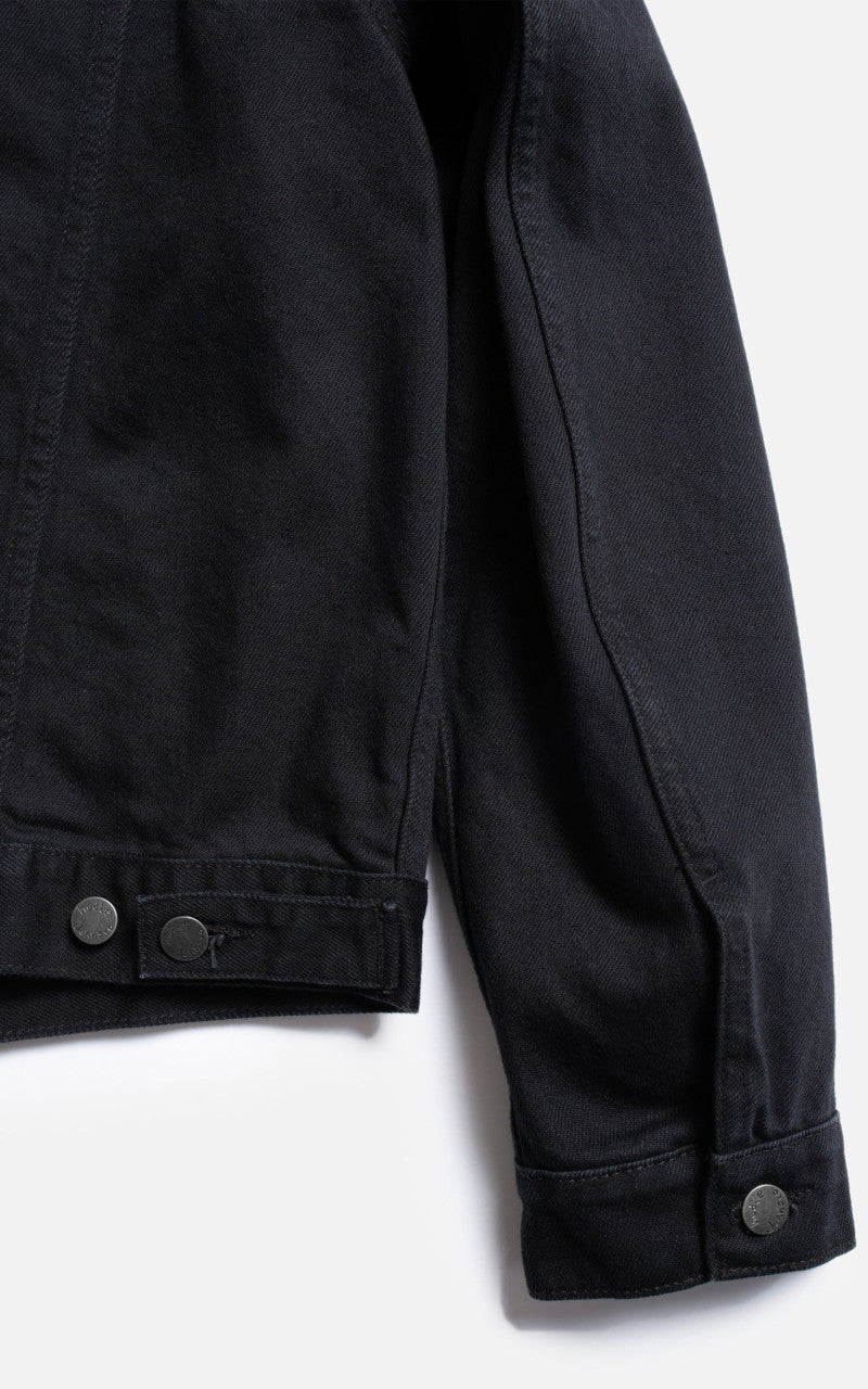 Nudie Jeans Danny Smooth Rinse Denim Jacket Black