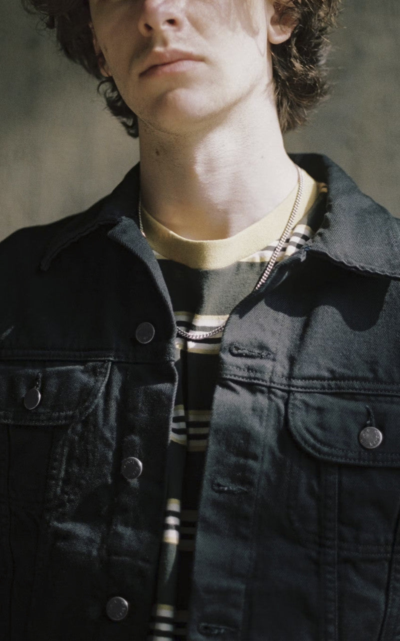 Nudie Jeans Danny Smooth Rinse Denim Jacket Black
