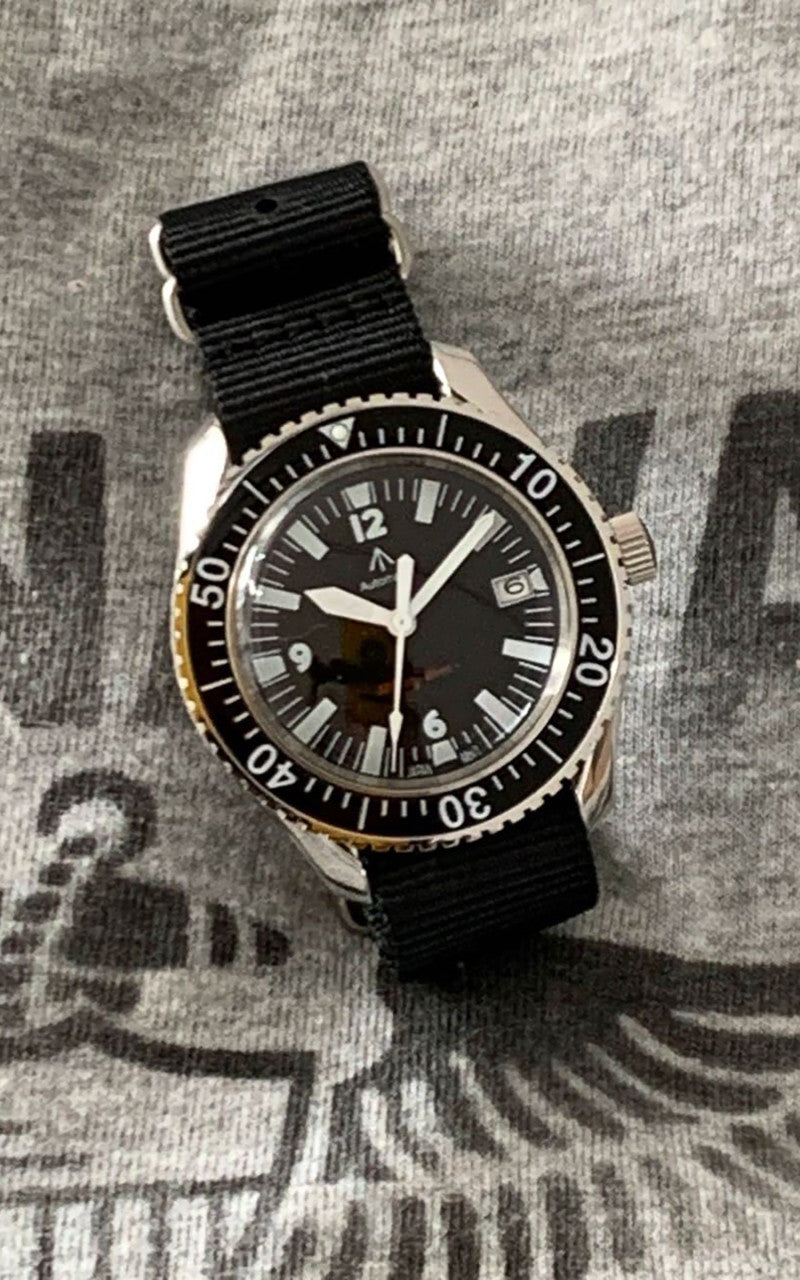 Naval Watch Company MIL-05 Automatic Royal Military Diver Watch Silver/Black