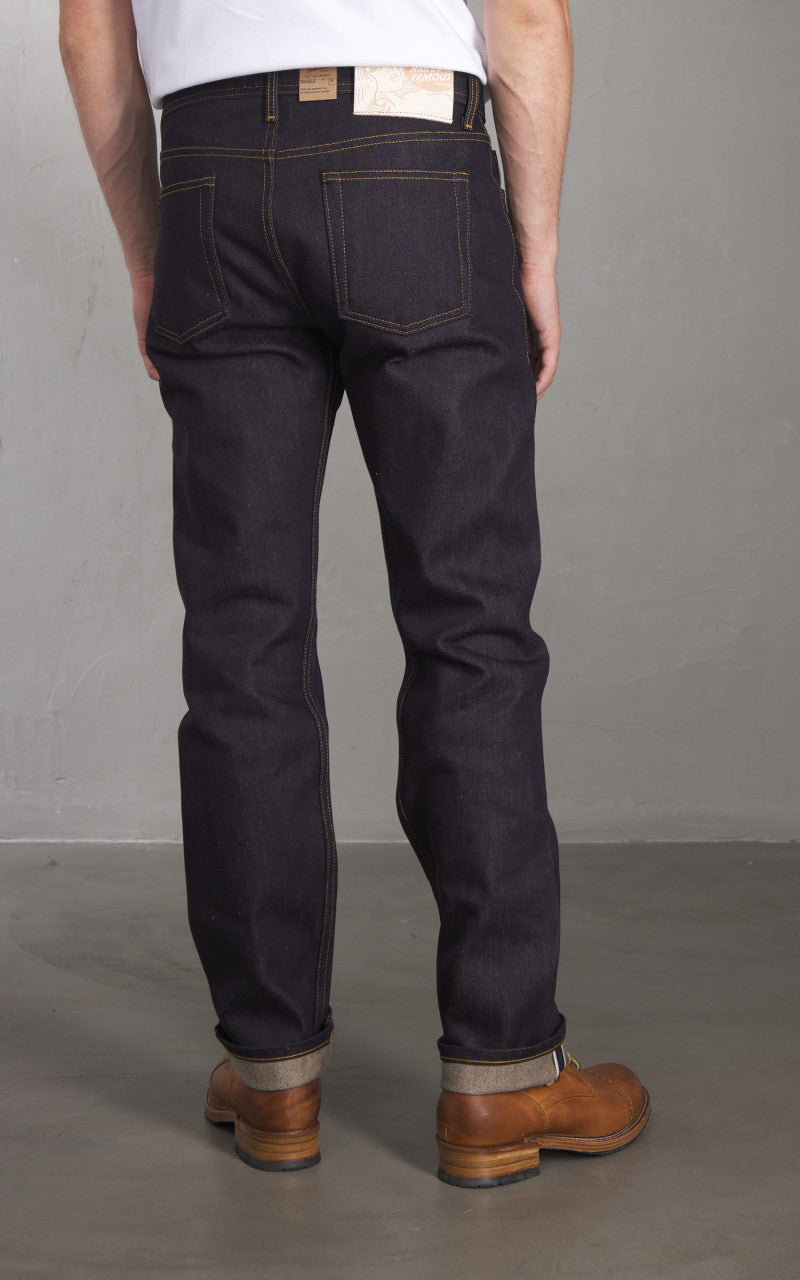 Naked & Famous Denim Weird Guy All Natural Foxfibre® Selvedge Indigo 15oz