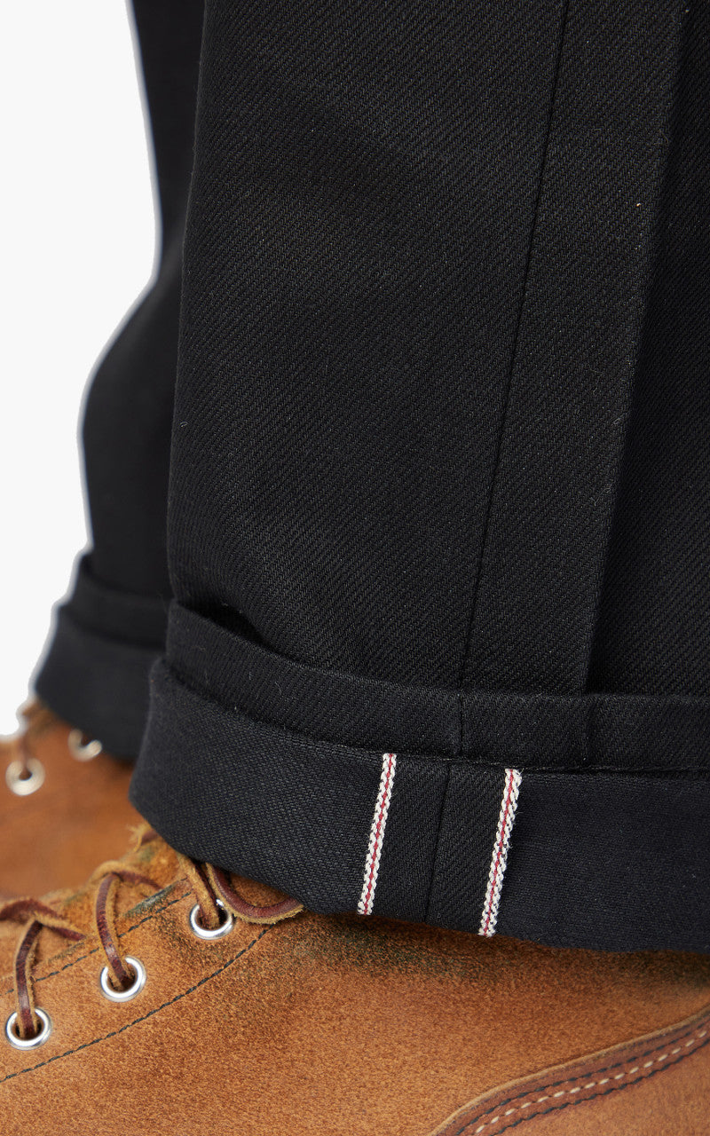 Naked & Famous Denim Weird Guy Solid Black Selvedge Black 13oz