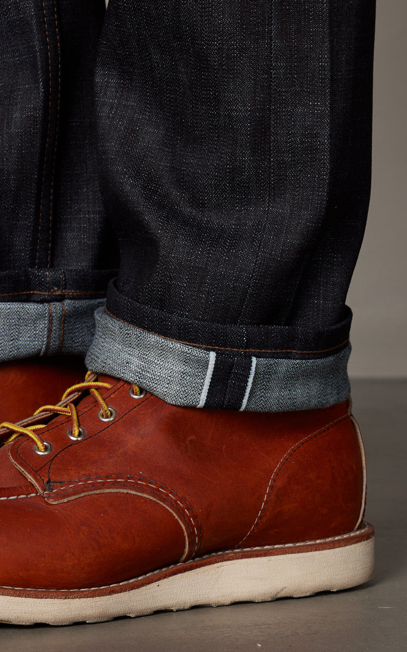 Naked & Famous Denim Weird Guy Broken Twill Slub Stretch Selvedge Indigo