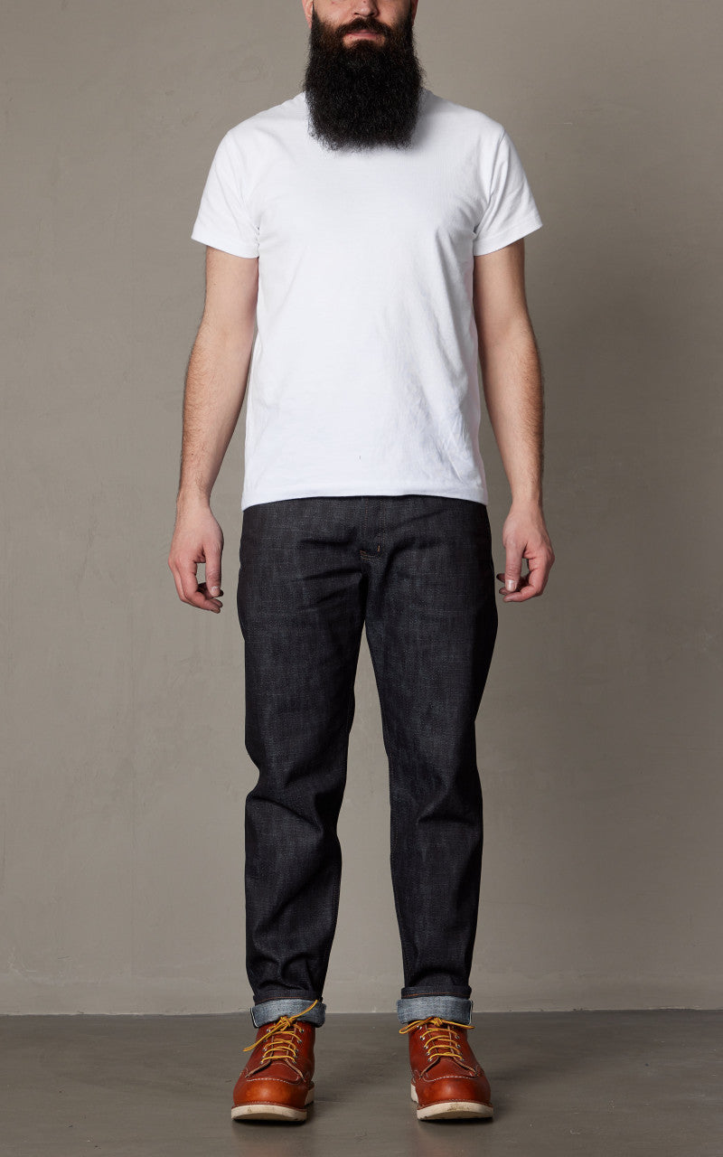 Naked & Famous Denim Easy Guy Broken Twill Slub Stretch Selvedge Indigo